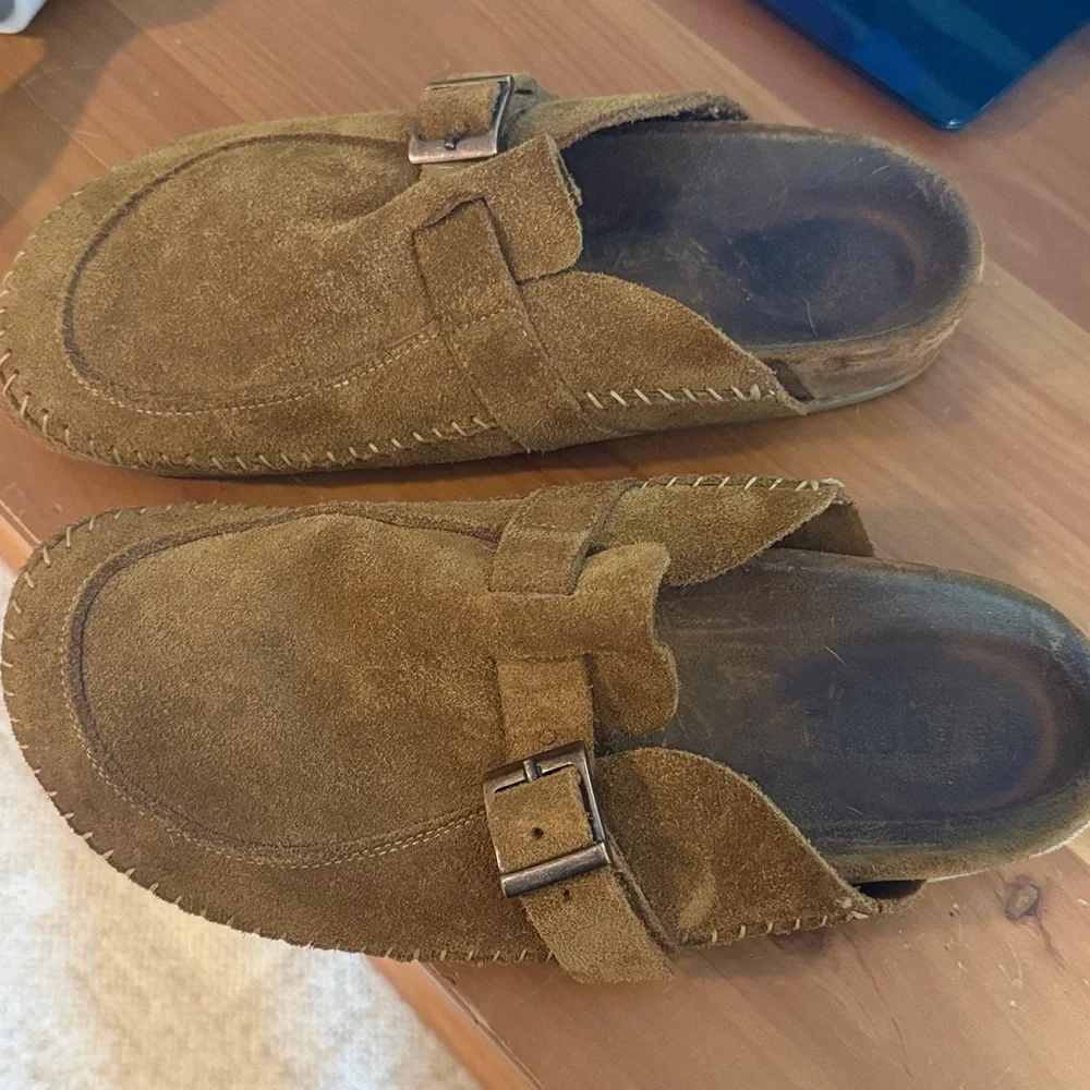 Re/Done Suede mules - Tan - Picture 2 of 4